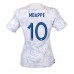 Günstige Frankreich Kylian Mbappe #10 Auswärts Fussballtrikot Damen WM 2022 Kurzarm